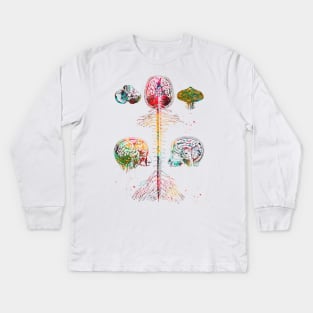 Brain and spine Kids Long Sleeve T-Shirt